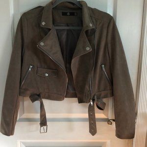 Misguided Suede Moto Jacket